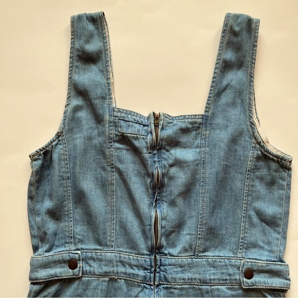 CURRENT/ELLIOTT THE DWELLER OVERALL COLOR JONI SIZE 3 (L) WIDE LEG DENIM. NWT. - Picture 4 of 16